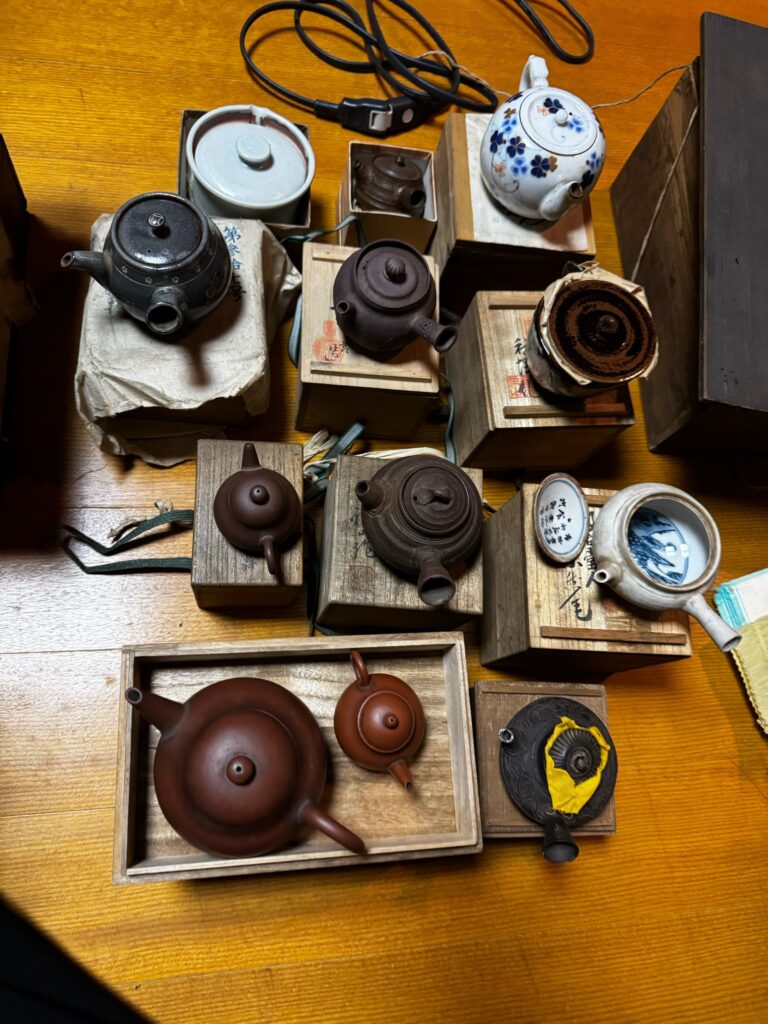 富山県高岡市で買い取った、お祖母様の煎茶道具